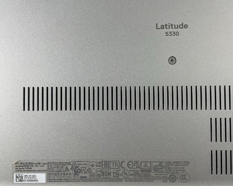 Dell Latitude 5330 13.3" i5-1235U 3.96 GHz 16 GB RAM No SSD/OS/AC - Bad Vents