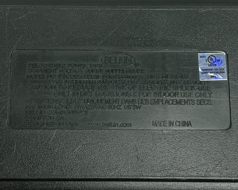 Belkin Premier SurgeMaster II F5C695-TEL Surge Protector