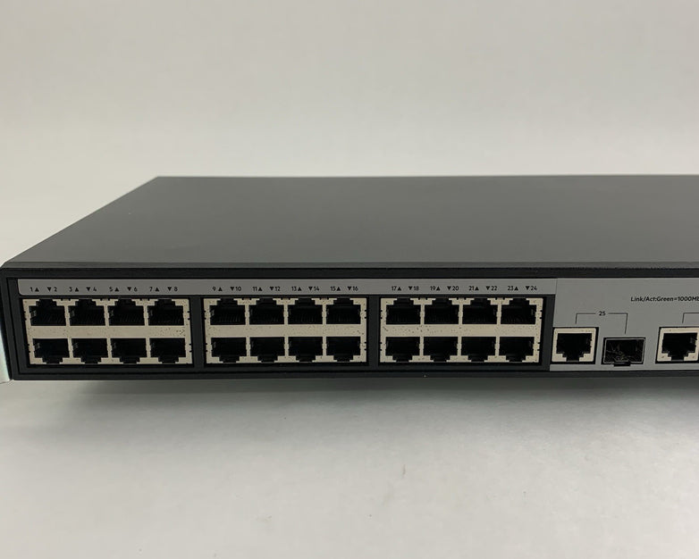 HP JG539A 1910 24-PoE+Switch 24 Port Network Switch Tested Reset