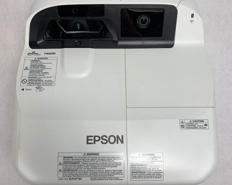 Epson H599A BrightLink 595Wi LCD Lamp Projector 1351 Lamp Hours No Remote