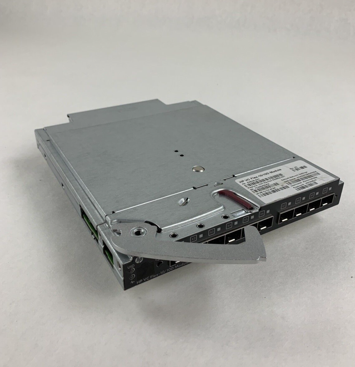 HPE Virtual Connect Flex-10/10D Module 638526-B21 Self Tested Broken Clip