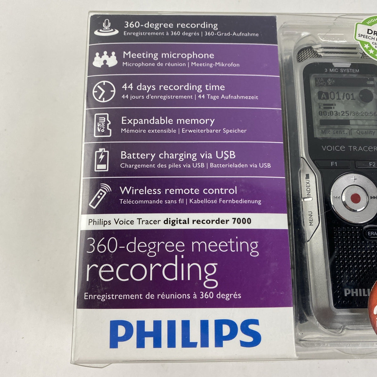 Philips DVT7000 360 - Degree Meeting Recording - Open Box Sealed3