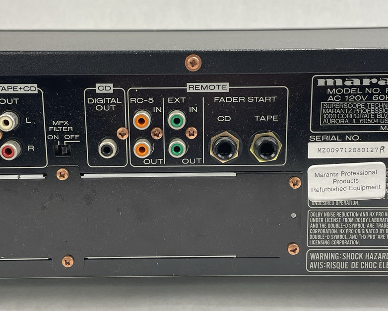 Marantz PMD350U Professional Stereo Cassette Deck CD Player