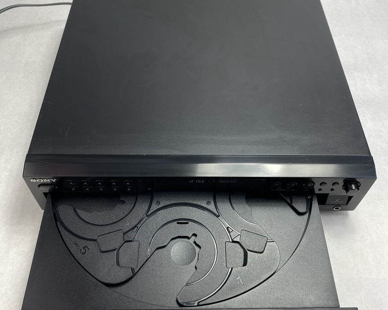 Sony CDP-CE375 5 Disc Ex-Change System/Player With Remote - Tested