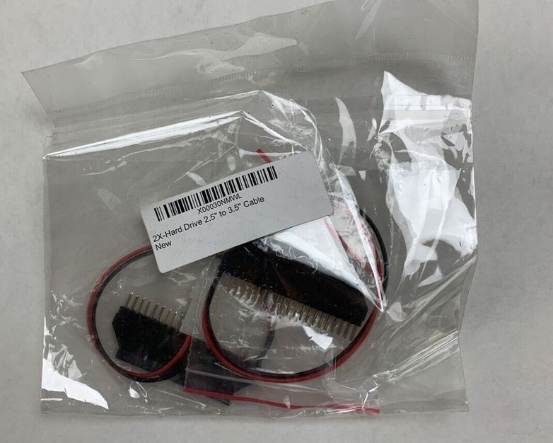 Unbranded 2.5" 44-Pin to 3.5" 40-Pin IDE Hard Drive Cable Adapter Lot of 2x New