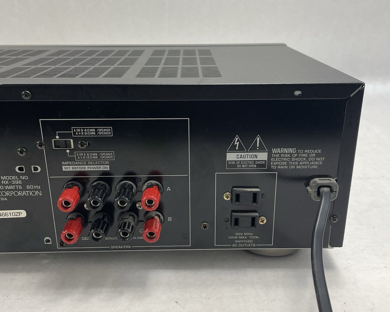 Yamaha RX-396 Natural Sound Stereo Receiver Tested