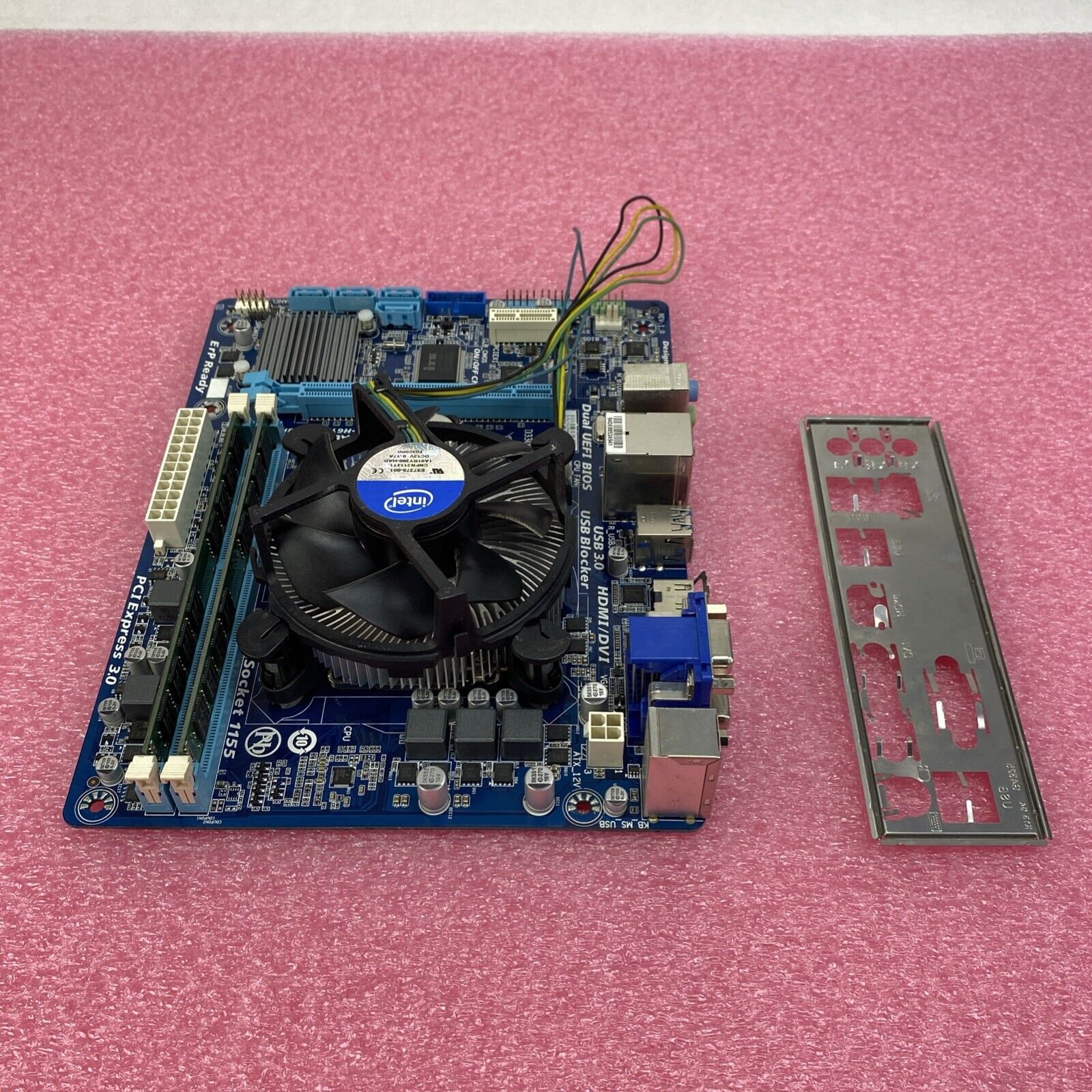 Gigabyte H61M-USB3H Motherboard Intel Core i7-3770 3.4GHz 16GB RAM w/ I/O Shield