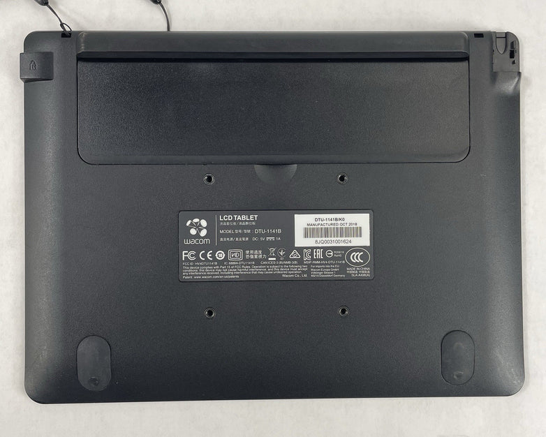 Wacom DTU-1141B 10.1" FHD Drawing Tablet - Bad Stylus Cable/No Power Cord & Cord