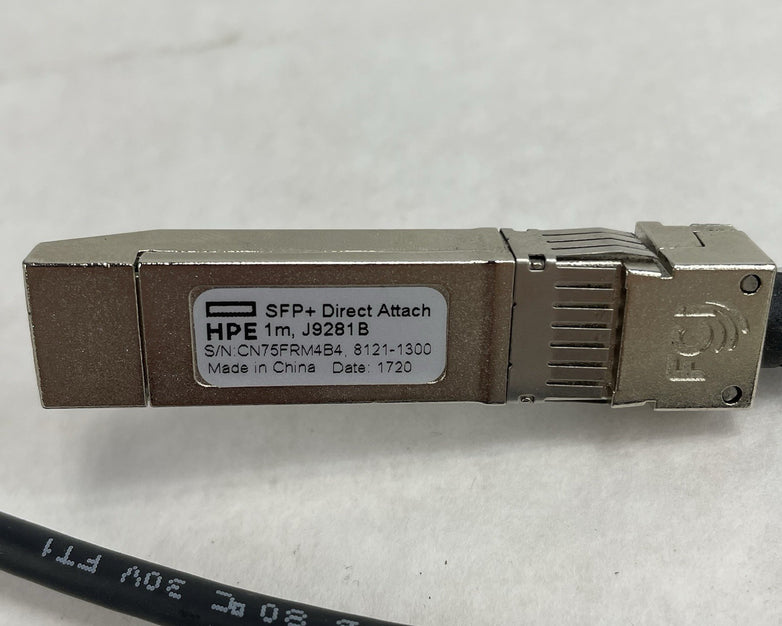 HPE Aruba Networks SFP+ Direct Attach Cable 1M J9281B 8121-1300