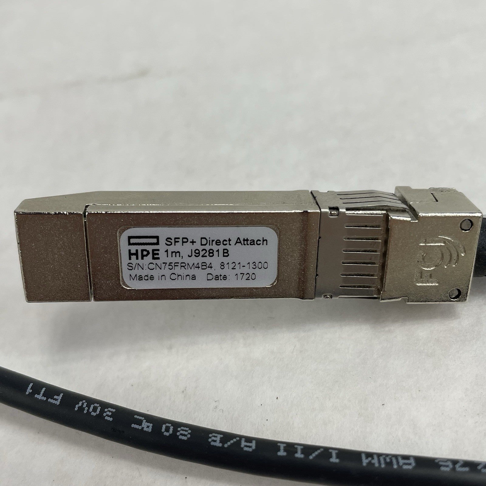 HPE Aruba Networks SFP+ Direct Attach Cable 1M J9281B 8121-1300