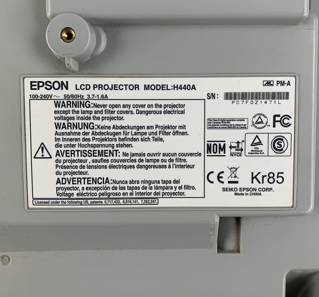 Epson Brightlink H440A LCD Projector - Parts or Repair