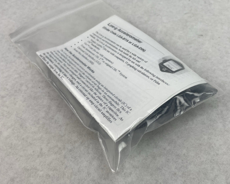 Vernier Low-g Accelerometer LGA-BTA Data Collection