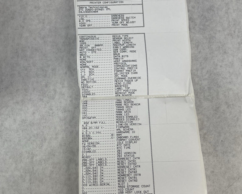 Zebra ZD620 Thermal Label Printer Tested Working
