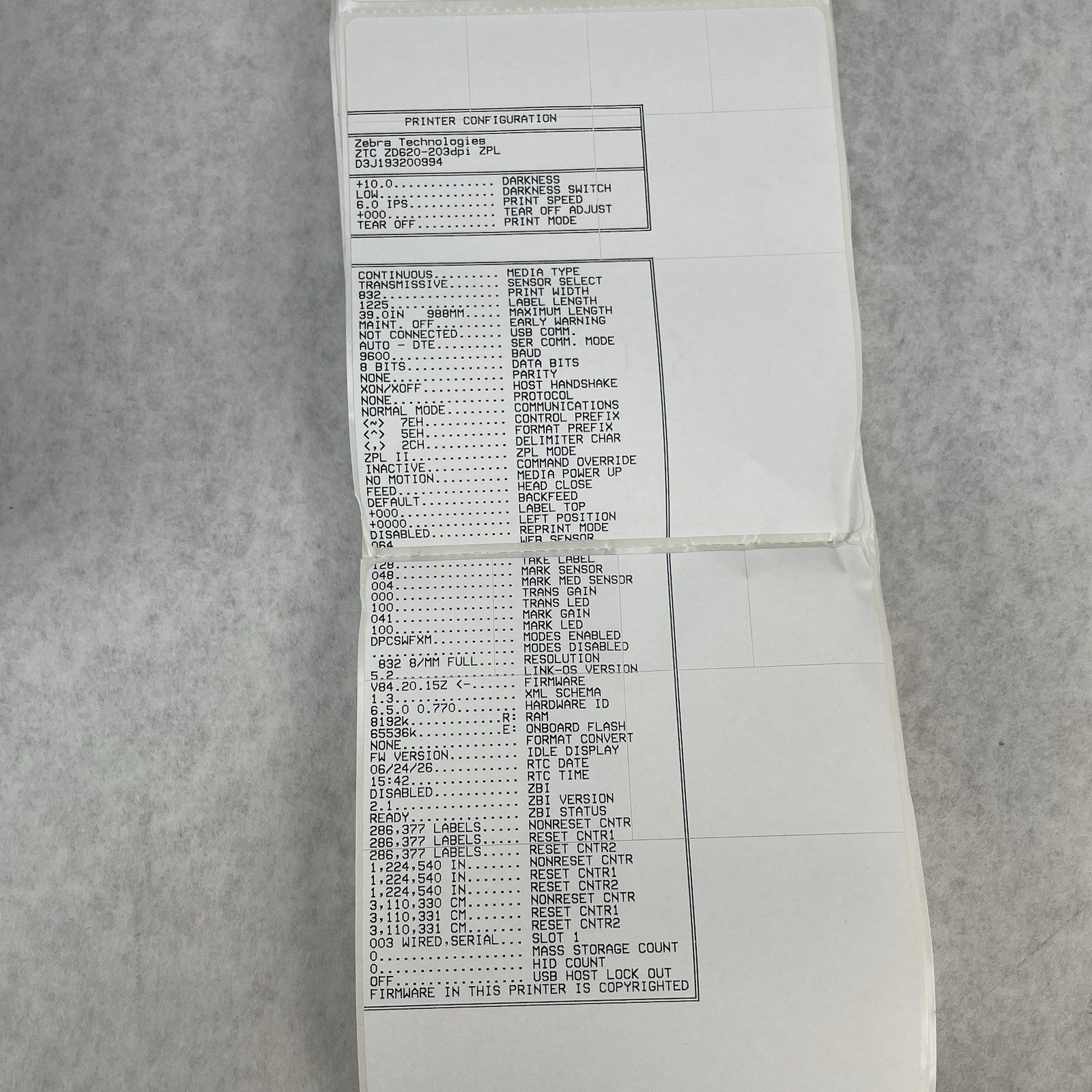 Zebra ZD620 Thermal Label Printer Tested Working12
