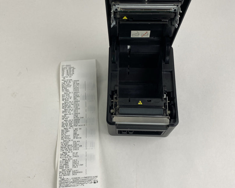 Citizen CT-E651 Thermal Printer Tested No Cords 1813594 Page Count