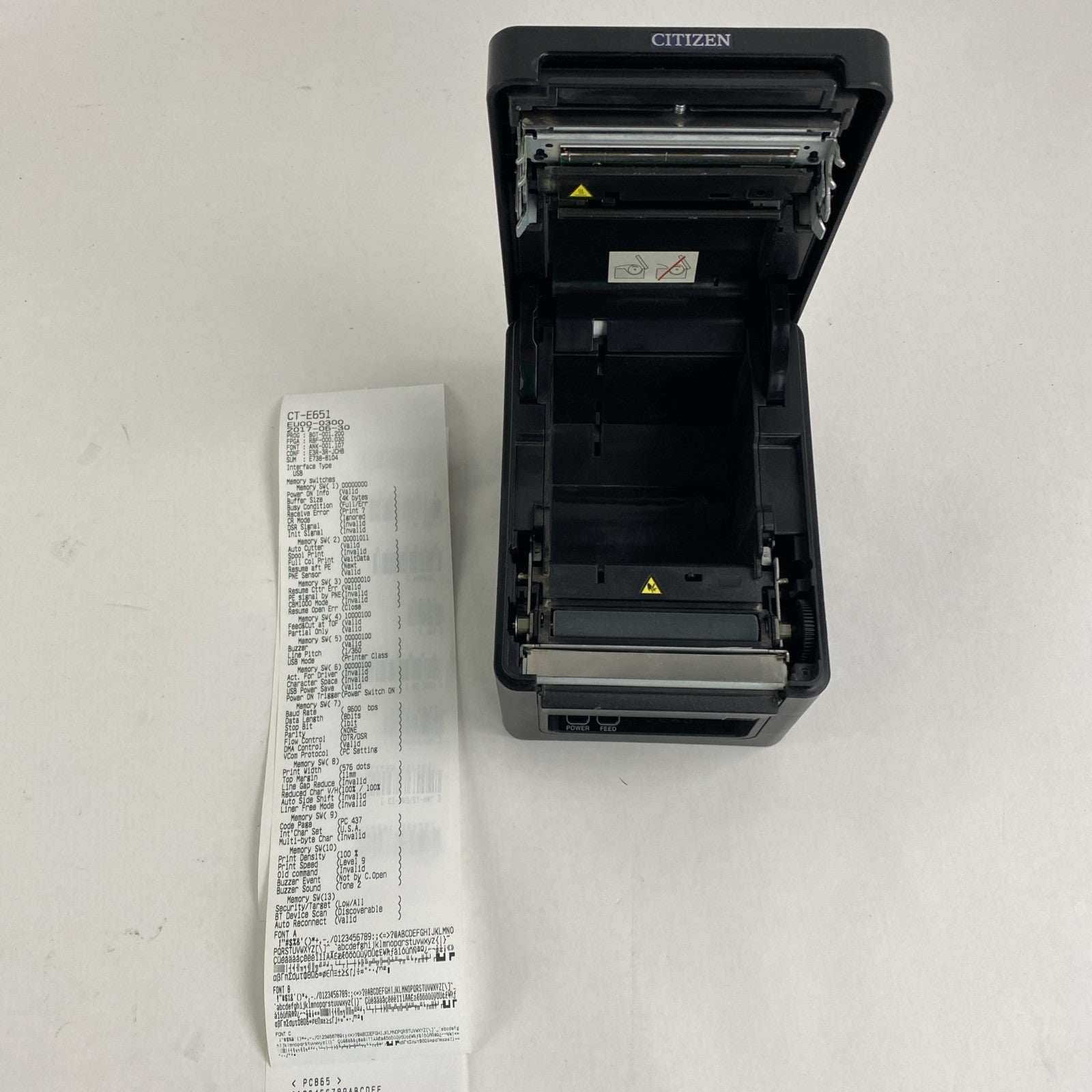 Citizen CT-E651 Thermal Printer Tested No Cords 1813594 Page Count10