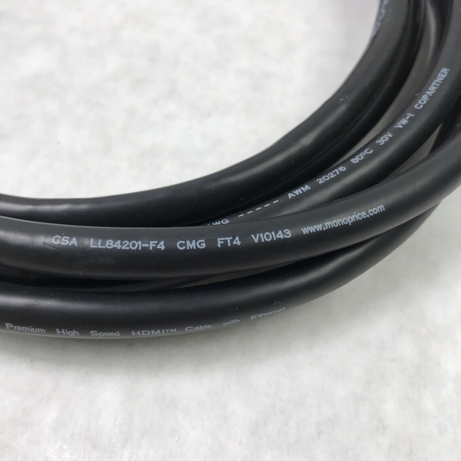 HDMI to HDMI 12ft CSA LL8401-F4 (Lot of 4)