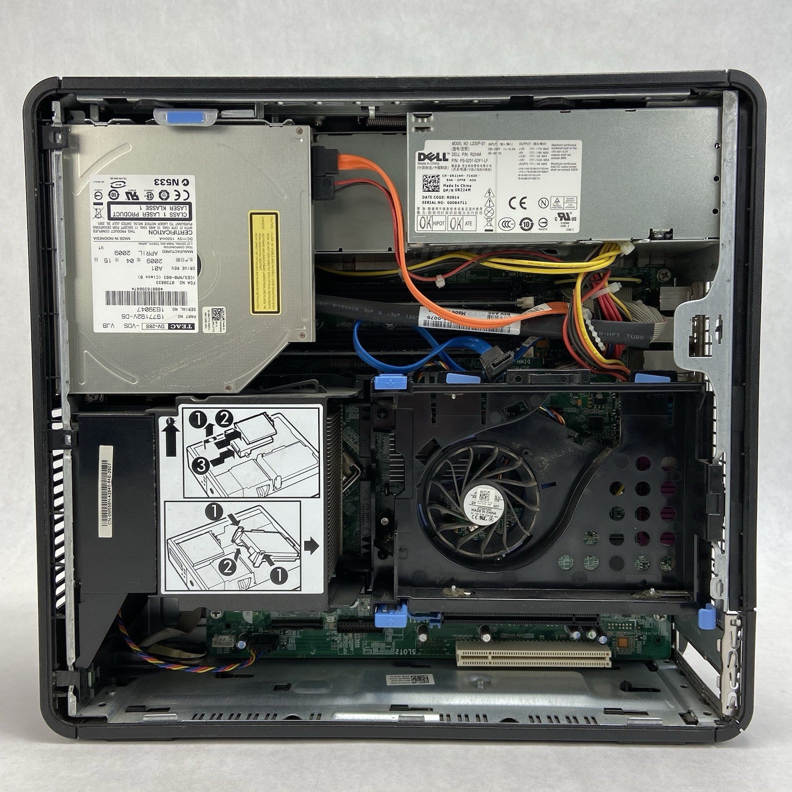 Dell Optiplex 760 SFF Intel Core 2 Duo R8400 3.33GHz 4GB RAM No HDD No OS9