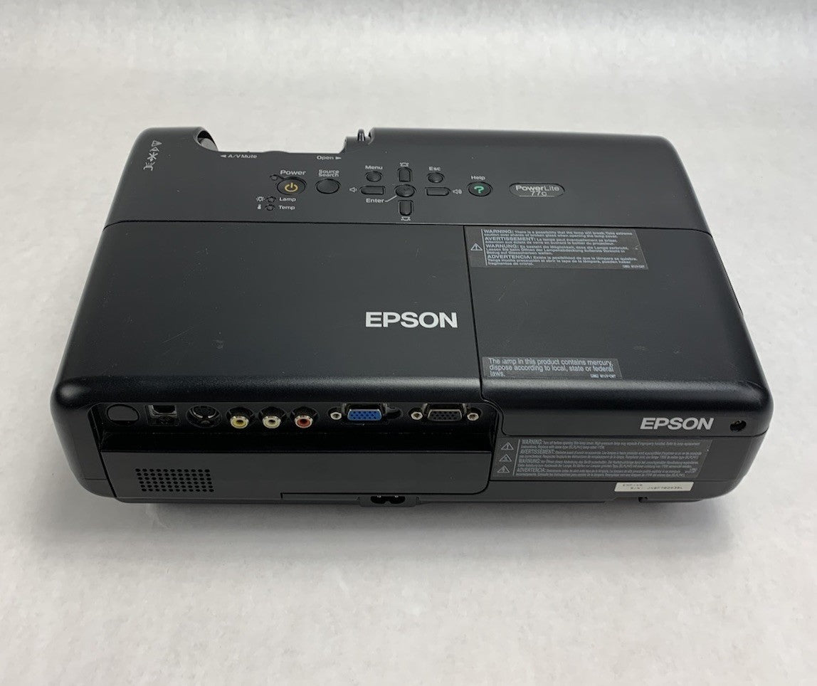 Epson EMP-X5 PowerLite 77c LCD Lamp Projector 1187 Lamp Hours No Remote4