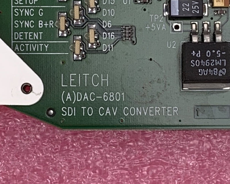 Leitch (A)DAC-6801 SDI To CAV Converter