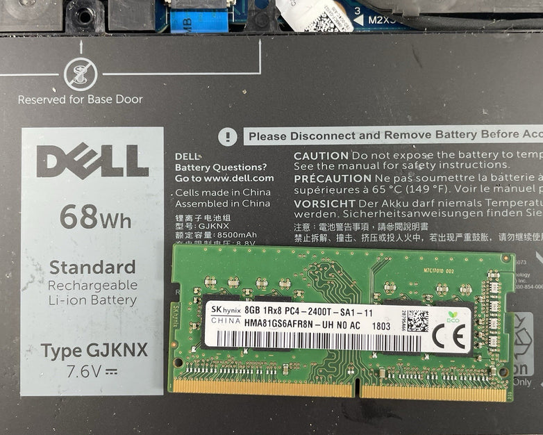 Dell Latitude 5580 15.6" i5-7300U 2.60 GHz 8 GB RAM No SSD/OS/AC