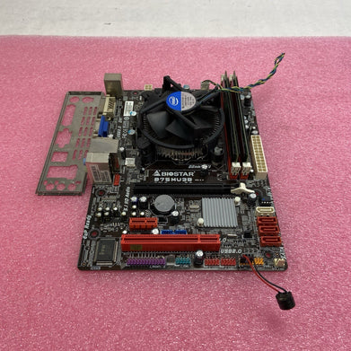 BioStar B75MU3B Motherboard Intel Pentium G860 3GHz 8GB RAM w/IO
