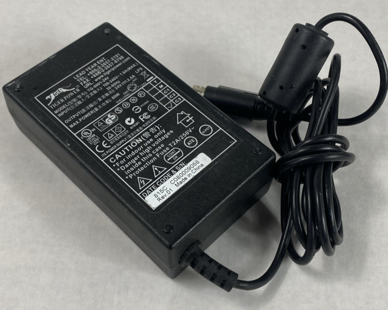 Tiger Power TG-6001-24V 24V 2.5A 60W AC Adapter (Lot of 2)