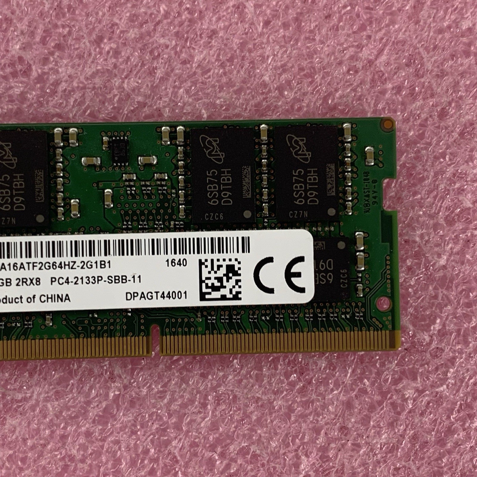 Micron MTA16ATF2G64HZ-2G1B1 16 GB PC4-2133P DDR4 Laptop Memory Ram3