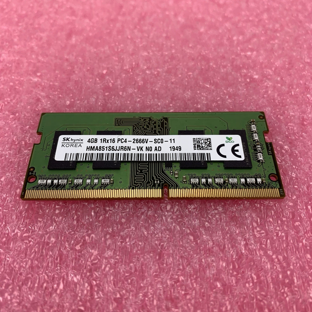 SK Hynix HMA851S6JJR6N-VK PC4-2666V-SC0-11 4GB 1Rx16 Desktop Memory RAM Lot of 21