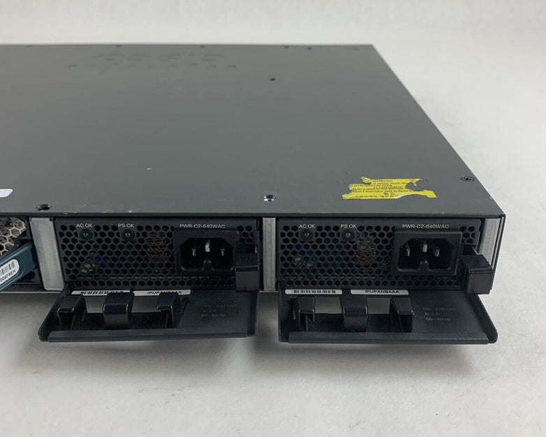 Cisco WS-C3650-24PS 24-Port Gigabit PoE Switch Managed Tested
