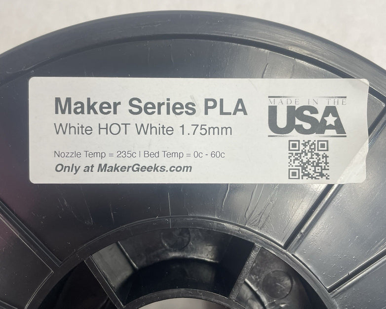 Maker Seris PLA Hot White PLA 1.75mm Filament