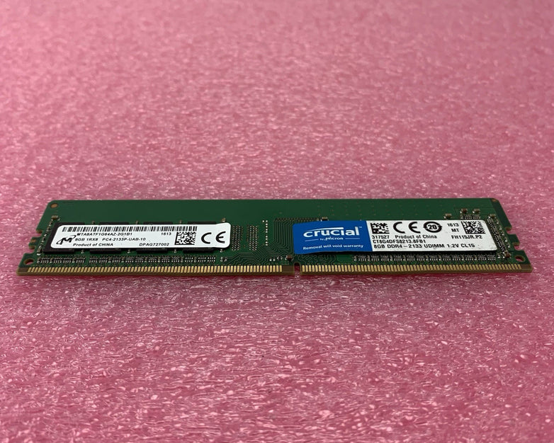 Micron Crucial MTA8ATF1G64AZ-2G1B1 PC4-2133P-UAB-10 8GB 1Rx8 Desktop Memory RAM