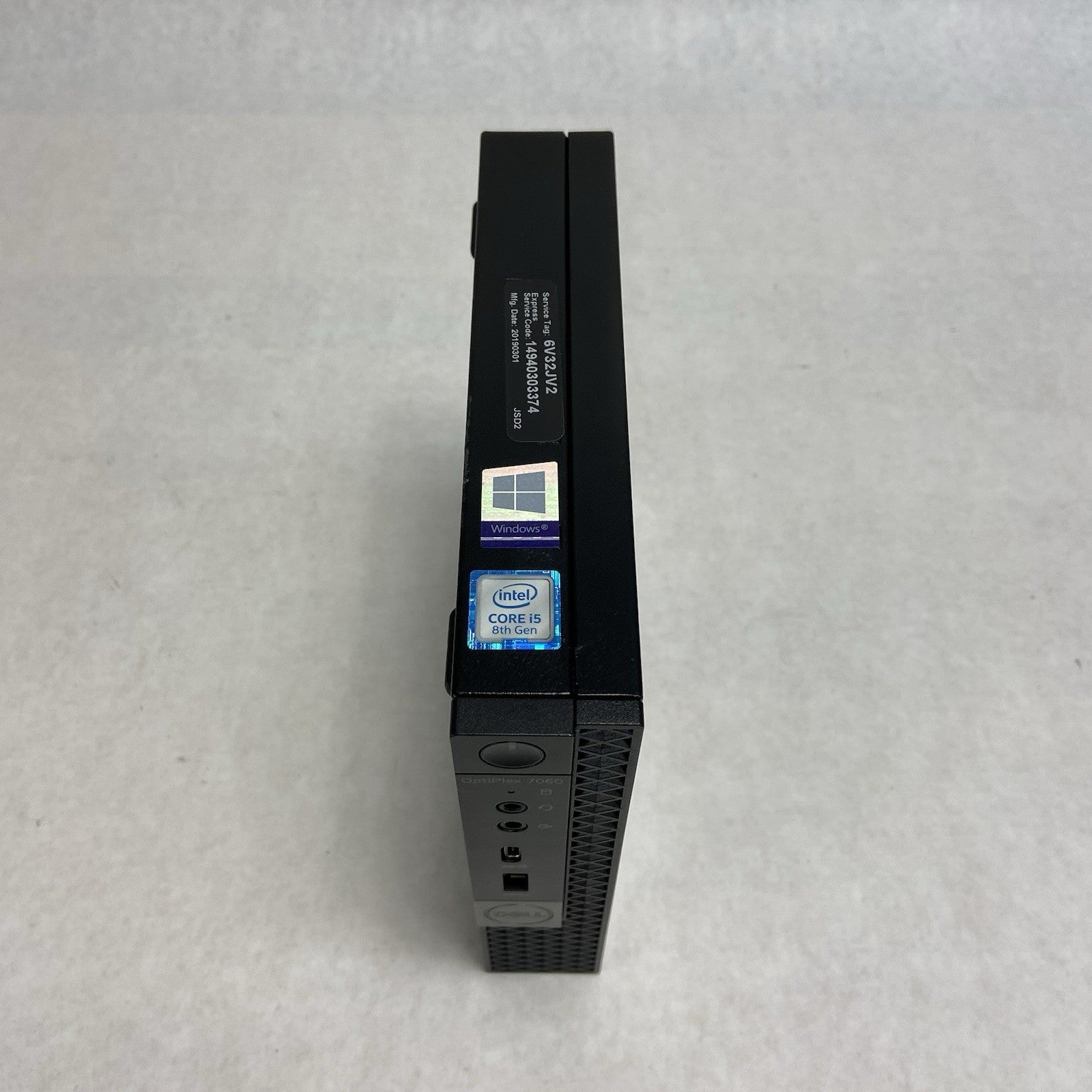 Dell Optiplex 7060 MFF Intel Core i5-8500T 2.1GHz 8GB RAM  No AC/HDD/OS2