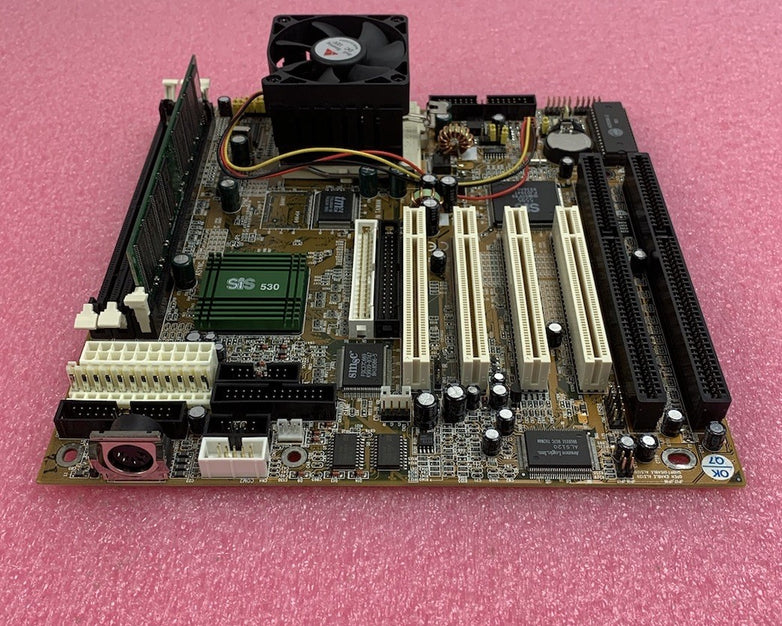 Azza PT-5SMT Motherboard AMD K6-2 450MHz 32MB RAM No Shield