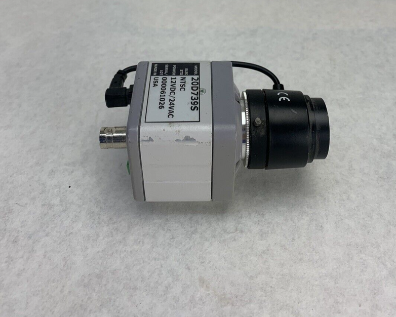 Sanyo 20D739S Color Camera with CCTV Lens 2.8mm F1.4