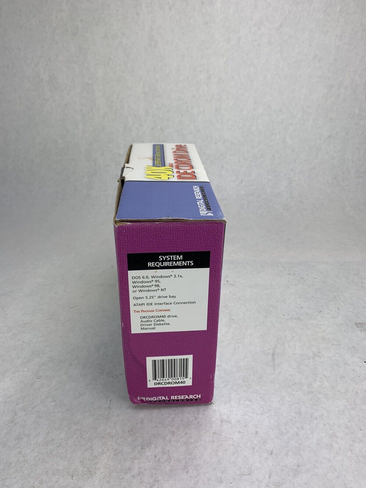 Digital Research 40x  Fastach Atapi Ide CDROM Drive DRCDROM40