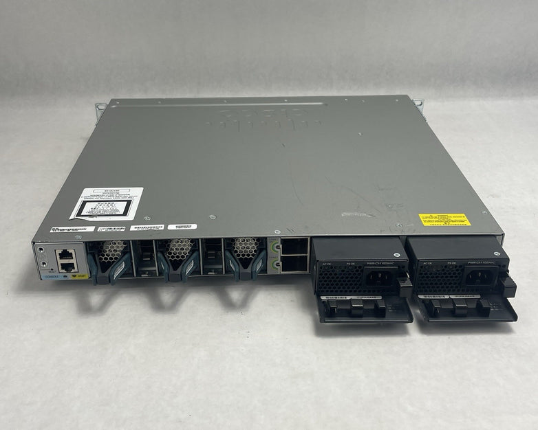 Cisco WS-C3850-48P-S 48 V07 Port Switch 1x 1100W PSU 2x 10Gig Tested & Reset
