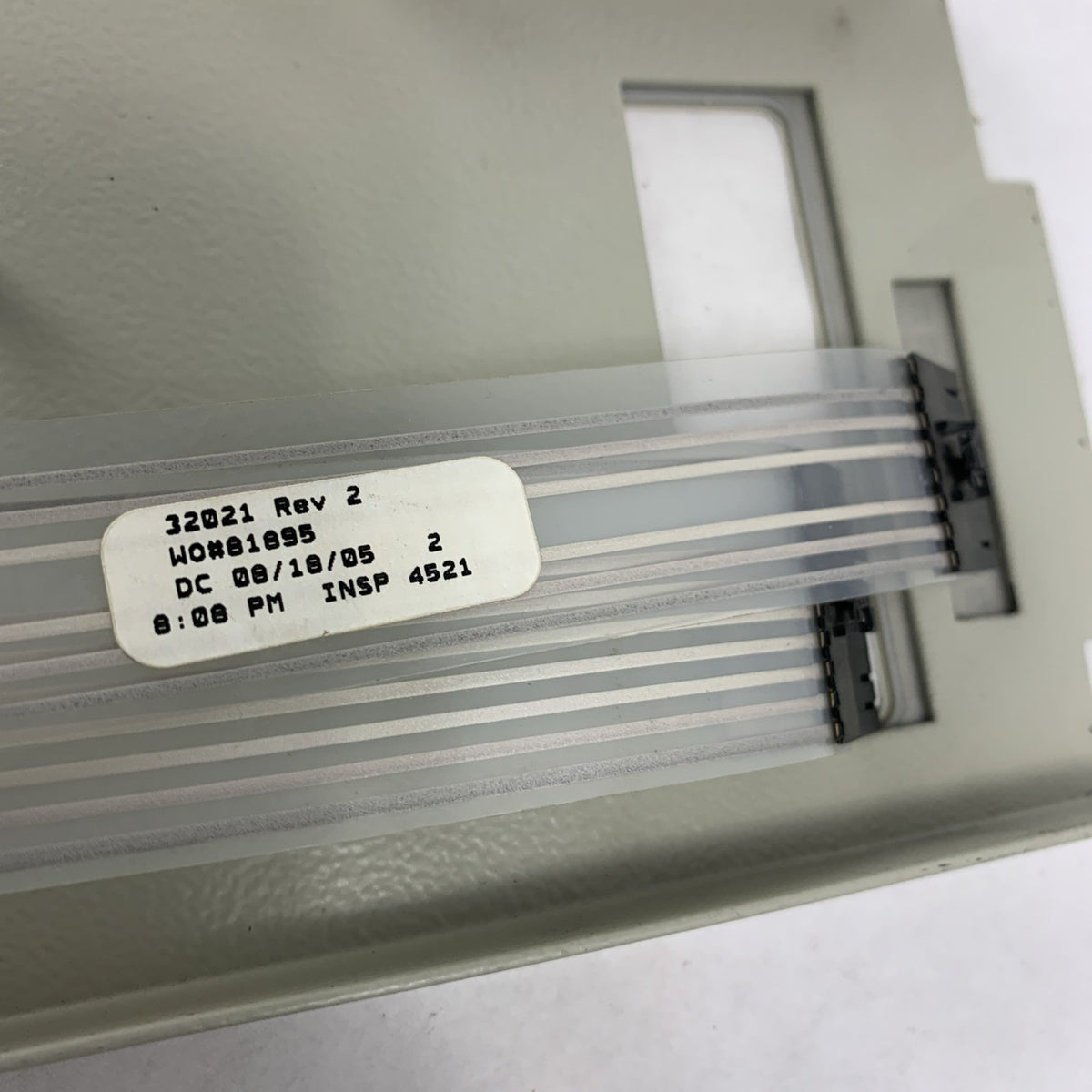 Zebra 105SL Printer Front Control Panel Membrane Switch 32021 Rev 25