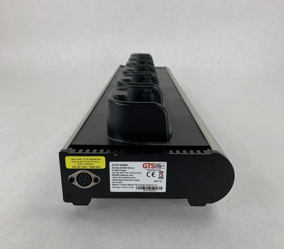 GTS Six Bay Battery MC9000 Device Charger HCH-9060 w/ Power Cord