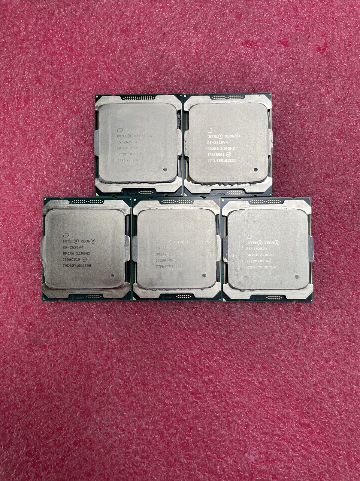 Lot of 5 Intel Xeon E5-2620V4 2.1GHz SR2R6 Processor