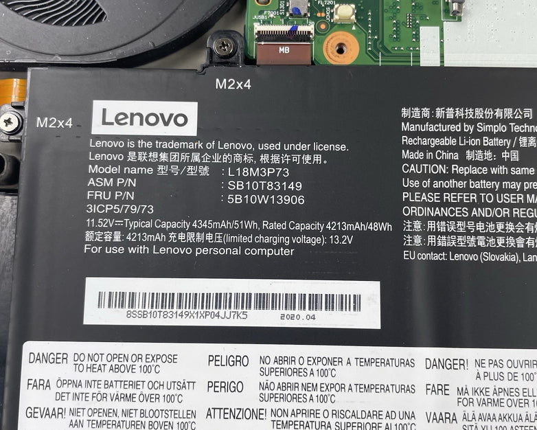Lenovo ThinkPad T490 14" i5-8365U 1.60 GHz 8 GB RAM No SSD/OS/AC