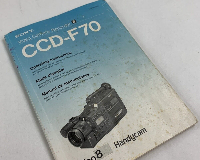 Sony Handycam CCD-F70 Camera and Case Bundle w/ Manual Charger Battery Powers On