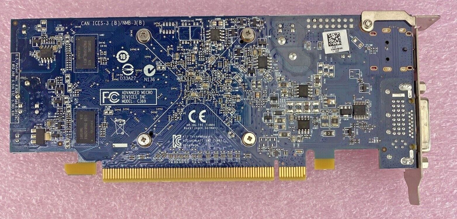 Mix of 4 Untested Radeon 1GB DisplayPort DVI PCIe16 Low Profile GPUs