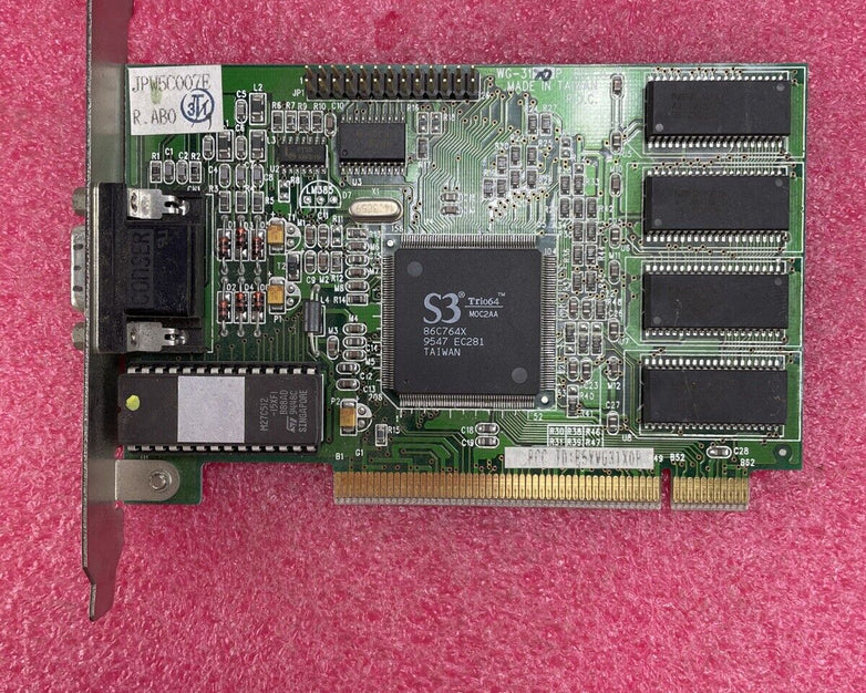 WG-3120P S3 GRAPHICS E5VWG31X0P Trio64 86C764x 1MB PCI Graphics Card