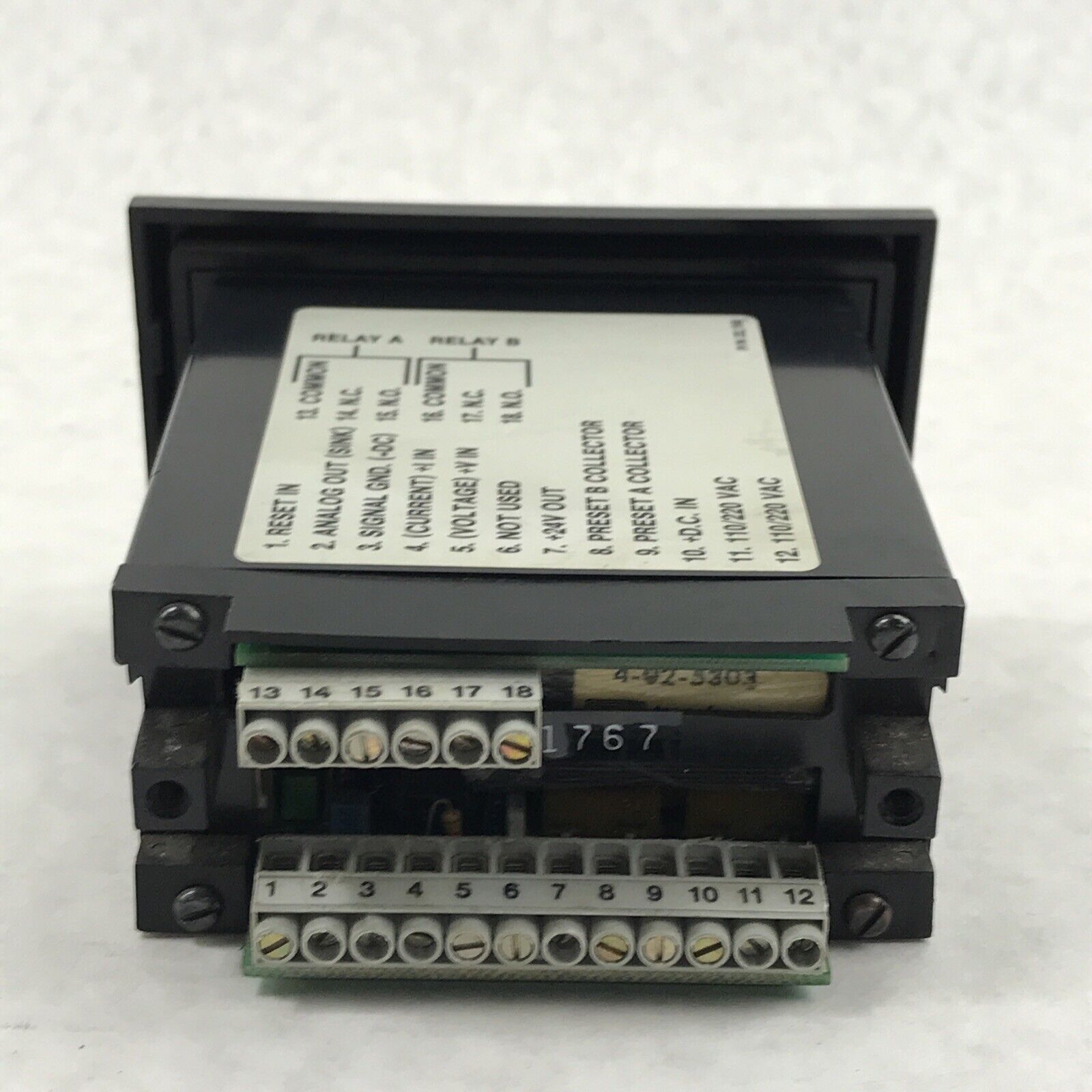 KEP INT69TAS2A Intellect-69 Ratemeter Totalizer 100 VAC 12-24VDC Square Law