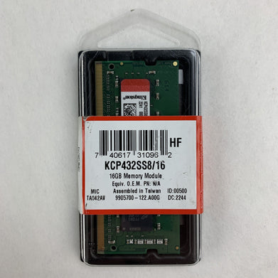 Kingston 16 GB KCP432SS8/16 LAPTOP DDR4-3200 1x16GB 260P New