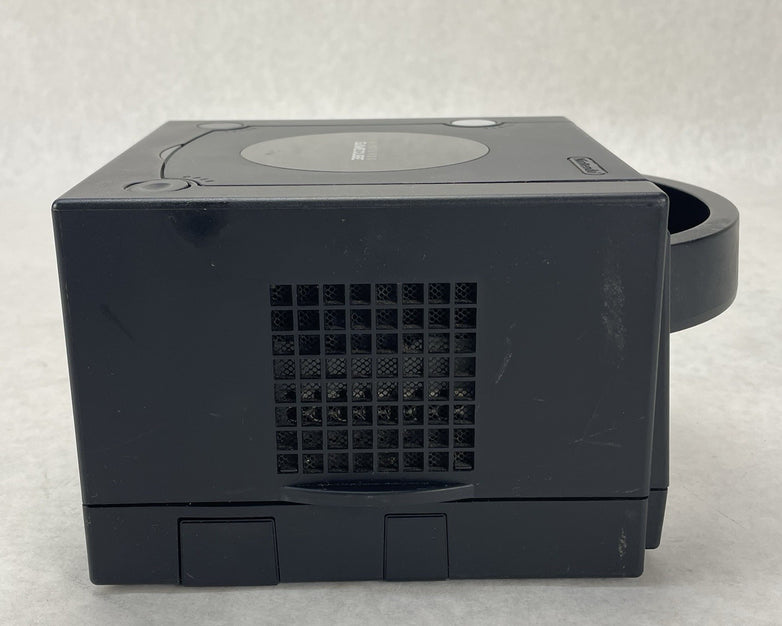 Nintendo GameCube DOL-001 Black Tested For Parts Sticky Open Button
