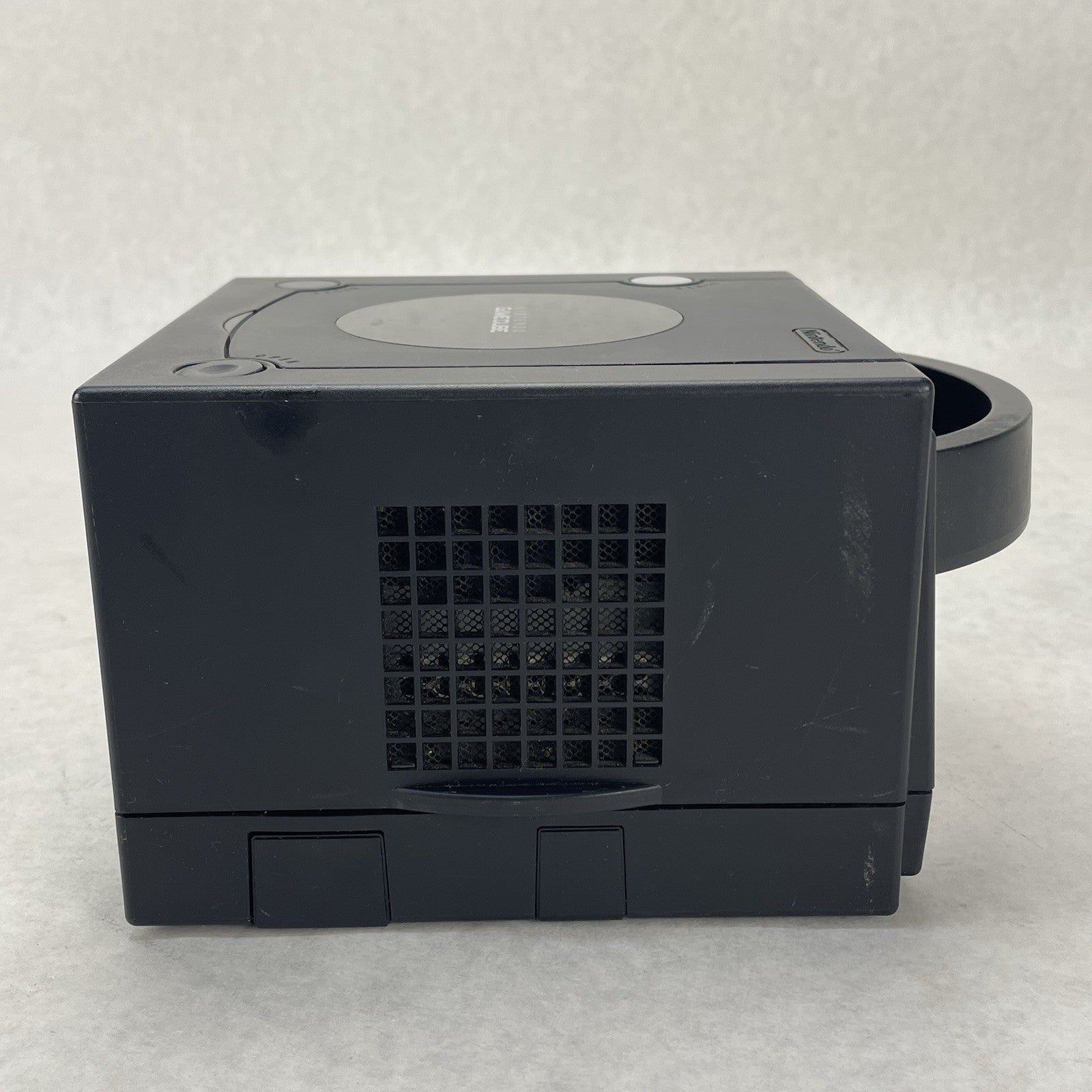 Nintendo GameCube DOL-001 Black Tested For Parts Sticky Open Button1