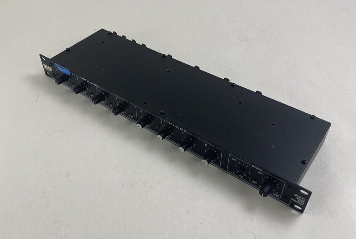 Rane MLM82 8 Channel Rack Mountable Mic/Line Mixer No Power Cord Untested