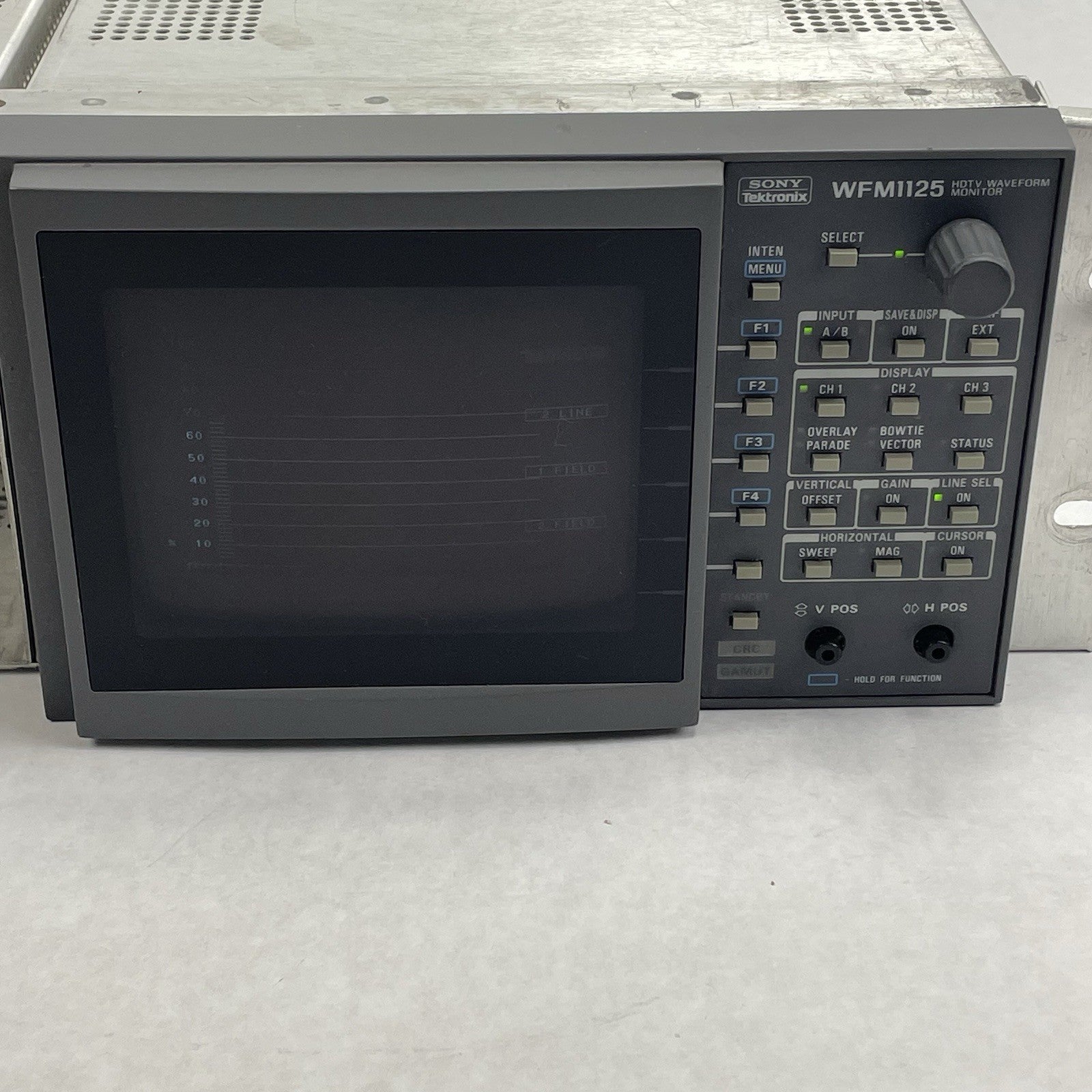 Tektronix Sony WFM1125 Waveform Vector Monitor Power Tested